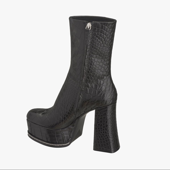 Platform Leather Ankle Boots us8/eur39 - Picture 7 of 16
